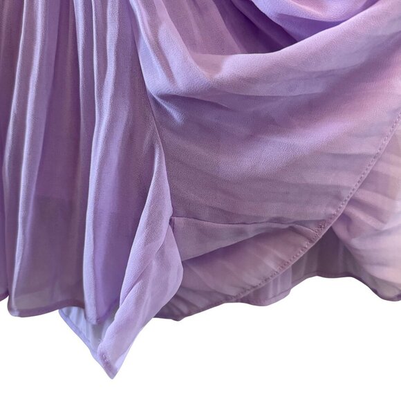 Exlura Womens Lavender Spaghetti Strap Pleated Romper Dress - NWT - Size Small - Picture 7 of 11
